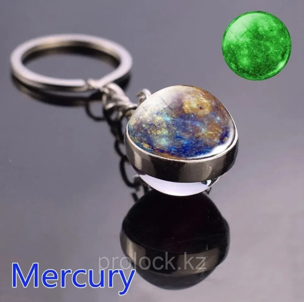 Брелок для ключей Меркурий светящиеся ночью/ 3d. Для знака зодиака ДЕВА