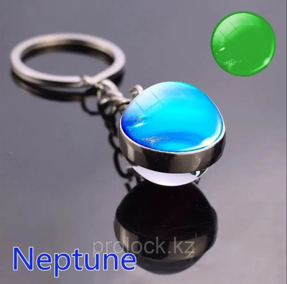 Брелок для ключей Нептун светящиеся ночью/ 3d. Для знака зодиака РЫБЫ