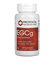 Protocol EGCG, экстракт зеленого чая, 200 мг, 90 вегетарианских капсул
