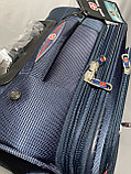 Маленький тканевый дорожный чемодан на 4-х колёсах "Wemge Sabre". Высота 57 см, ширина 36 см, глубина 22 см., фото 9