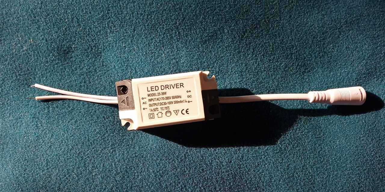 Драйвер для светильника 300mA DC30-100V 25-36W - фото 5 - id-p106156366