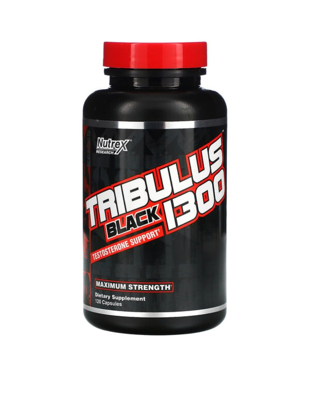Nutrex RESEARCH Tribulus Black 1300, поддержка уровня тестостерона, 120 капсул - фото 1 - id-p106156632