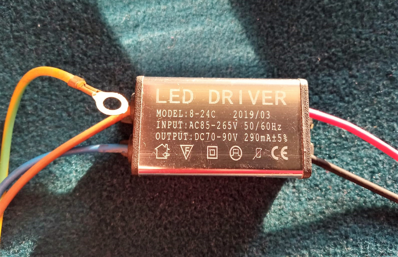 Светодиодный LED драйвер 20 - 26W 290 мА  DC70-90V  IP65