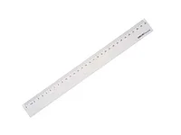 Линейка DELI, 30 см, прозрачная