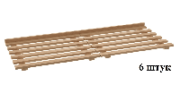 Комплект деревянных полок к Atesy ШЗХ-С-900.600-02-К натуральный бук