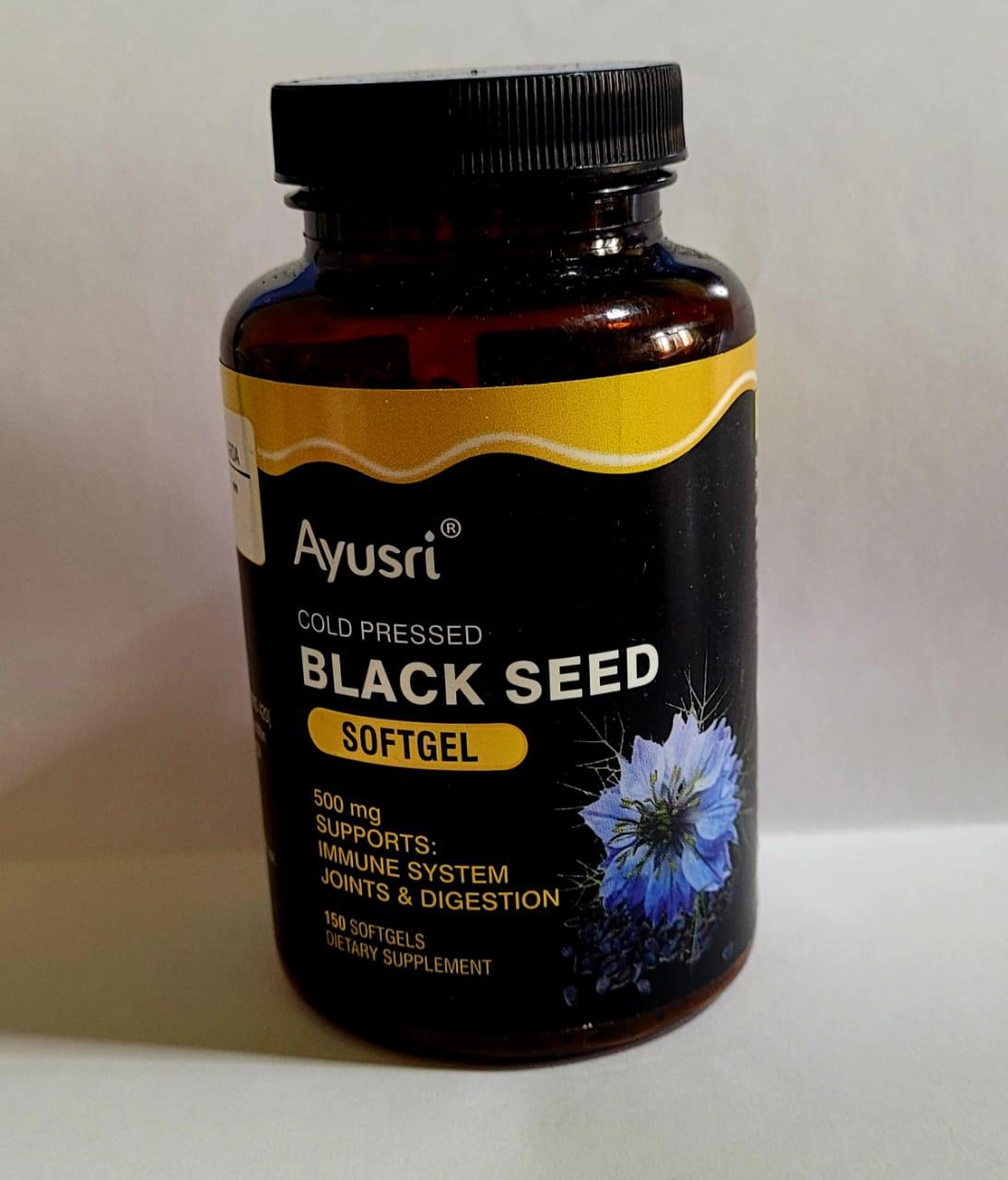 Черный тмин в капсулах 500 мг, 150 кап, Ayusri