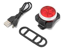 Forsage Фонарь LED задний круглый велосипедный (красный, 4 режима) Forsage HYD-018 16494
