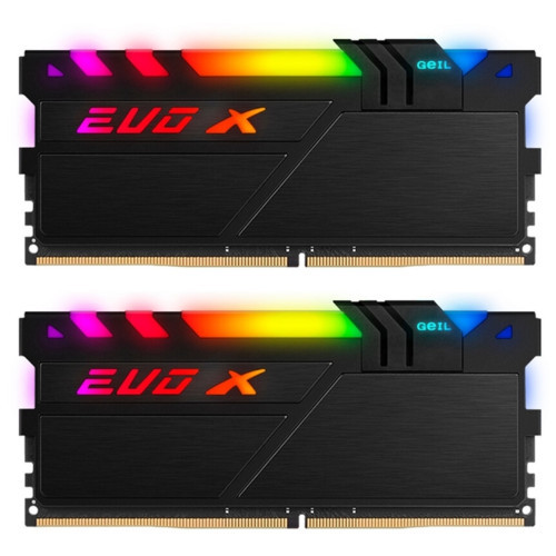 Оперативная память 16GB Kit (2x8GB) GEIL DDR4 EVO X II Black GEXSB416GB2400C17DC