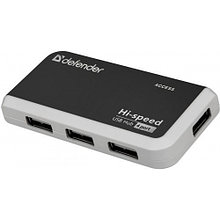 Хаб  USB 4-портовый мини-разветвитель 2.0 Defender Quadro Infix 83504