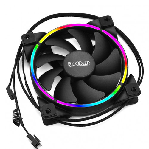 Кулер для корпуса PCcooler CORONA RGB R цвет подсветки красный