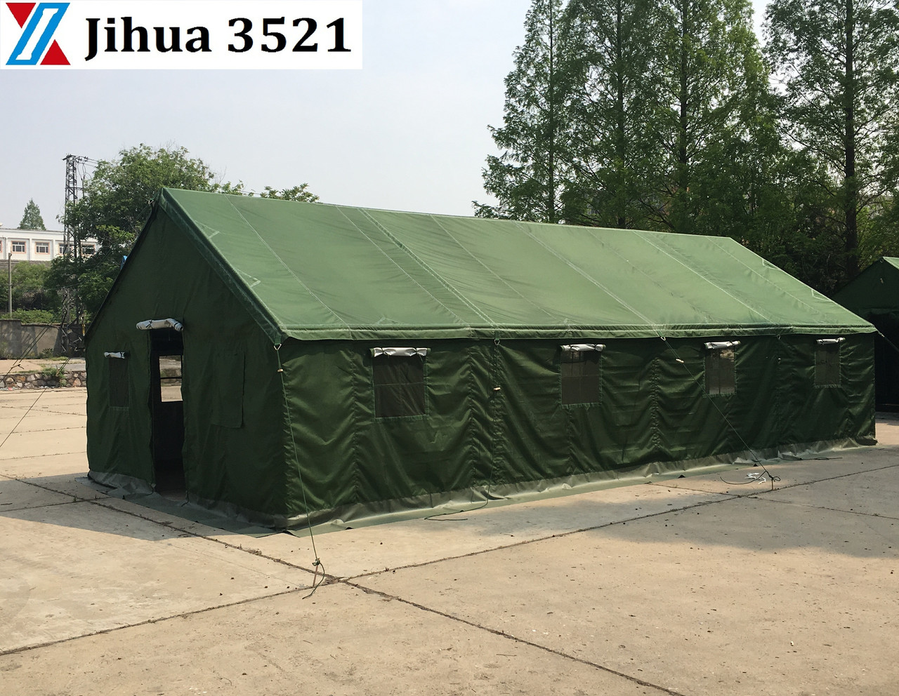Палатка большая армейская брезентовая на каркасе 5х10м. 6х12м.зимняя - фото 4 - id-p106170570