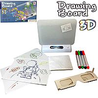 6621 Доска 3D Magic drawing board Динозавр 26*15см