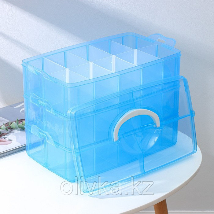 Органайзер для хранения пластиковый, 3 яруса, 30 отделений, 32×18×24 см, цвет МИКС - фото 5 - id-p71371635