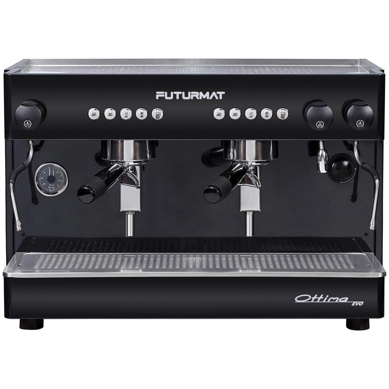 Кофемашина рожковая Quality Espresso Futurmat Ottima Evo, tall elec, черная - фото 1 - id-p99022438