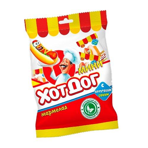 Жевательный мармелад "Мини Хот-Дог" 90гр. (36шт-упак) СРОК ГОДНОСТИ ДО 30.06.23