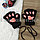 Перчатки митенки кошачьи лапки черные, фото 3
