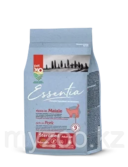 Essentia Adult Sterilized Pork для взрослых стерилизованных кошек со свининой 7,5кг.