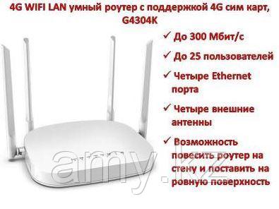 Wi-Fi роутер 4G LTE G4304K, под любую СИМ-карту