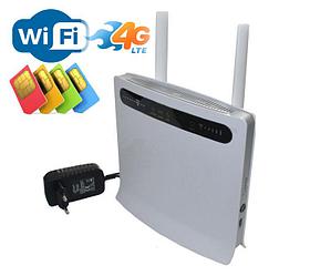 Роутер 4G Wi-Fi B593 с поддержкой любой 4G сим карты и четырьмя Ethernet портами