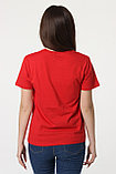 Женская футболка свободного кроя. Цвет: Красный, фото 3