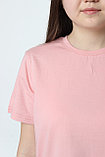 Женская футболка свободного кроя. Цвет: Розовый, фото 2