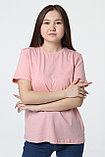 Женская футболка свободного кроя. Цвет: Розовый, фото 4
