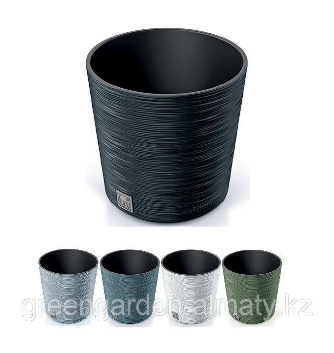 Горшок с внутренней вставкой FURU Round Low DFR250 | Prosperplast, фото 1