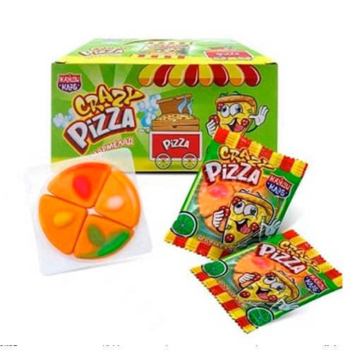 Мармелад "Crazy Pizza" 10гр (48шт -упак)
