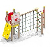 Детский спортивный комплекс с баскетбольным щитом - фото 1 - id-p106177228