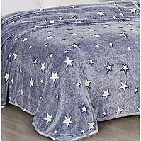 Плед светящийся в темноте Звездочки 120х150 см (4763)