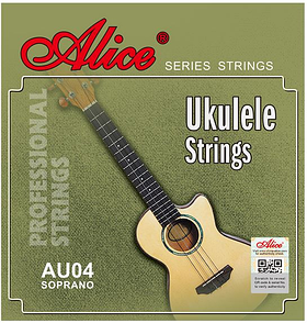 Сопрано укулеле үшін AU04 шынжырлар, мөлдір нейлон, Alice.