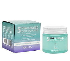 Супер увлажняющий крем для лица Hyaluronic 5 Water Drop Cream [Farm stay ] 80 ml