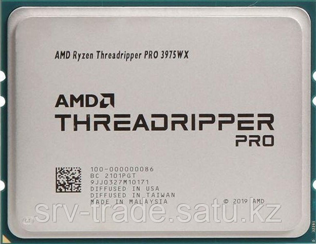 Процессор AMD Ryzen Threadripper PRO 3975WX 3,5Гц (4,2ГГц Turbo) sWRX8, 32/64, OEM, 100-000000086