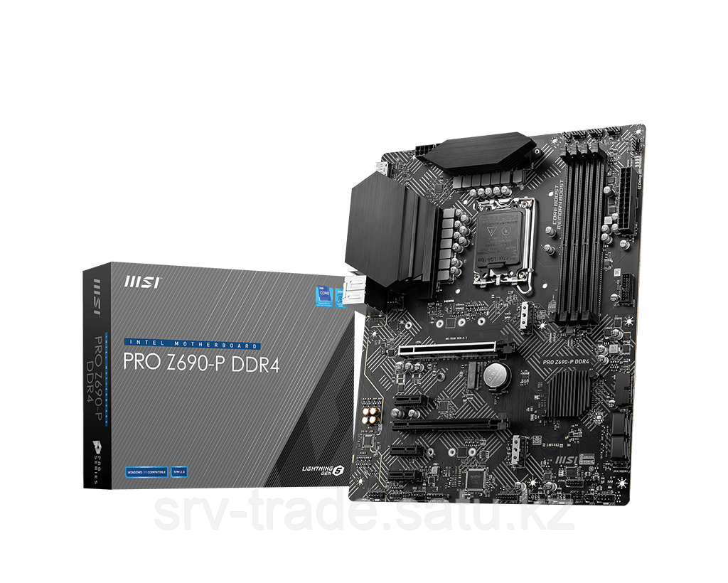 Материнская плата MSI PRO Z690-P DDR4 LGA1700 Z690 4xDDR4 4xSATA3 RAID 2xM.2 HDMI DP ATX