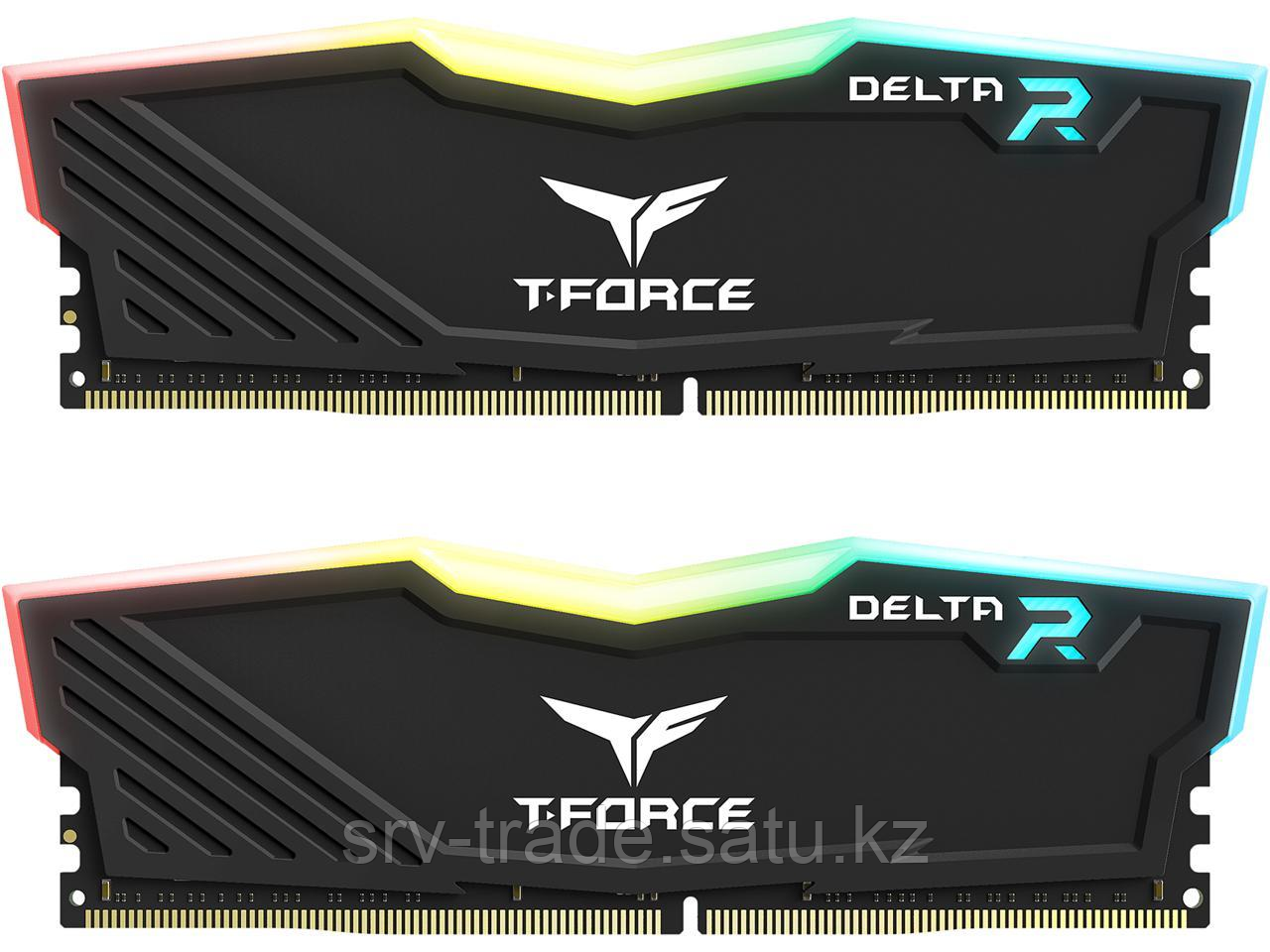 Оперативная память 16GB Kit (2x8GB) 3200MHz DDR4 Team Group DELTA RGB TF3D416G3200HC16FDC01 Black