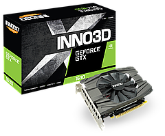 Видеокарта Inno3D GeForce GTX1630 COMPACT, 4G GDDR6 64bit HDMI 2xDP N16301-04D6-1177VA19