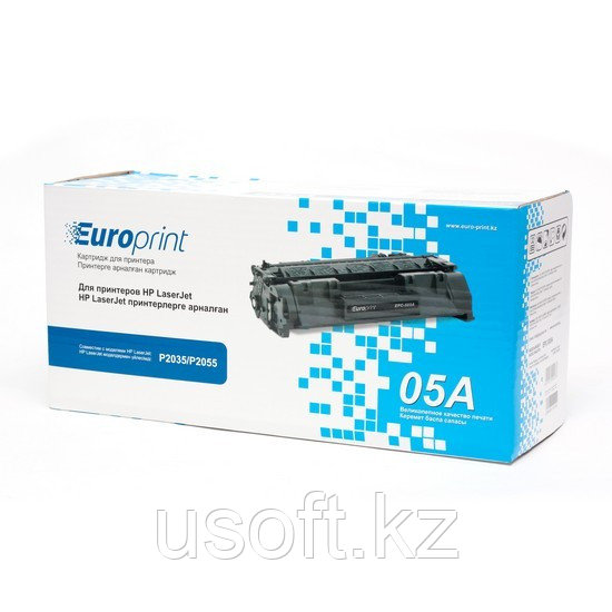 Картридж Europrint EPC-CE505A - Black для принтеров HP LaserJet P2035/P2055 - фото 1 - id-p106182705