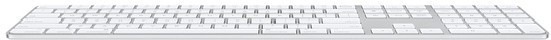 Клавиатура Apple Magic Keyboard с Touch ID and Numeric Keypad белый - фото 2 - id-p106182764