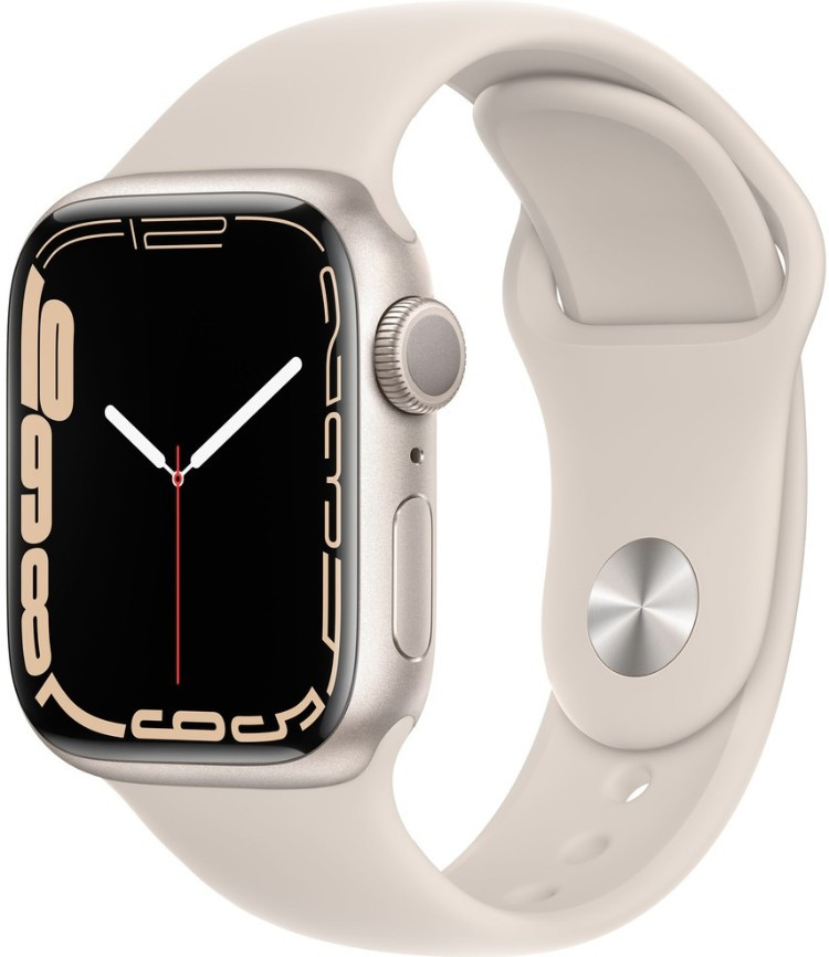 Смарт-часы Apple Watch Series 7 45 мм starlight - фото 1 - id-p106184640