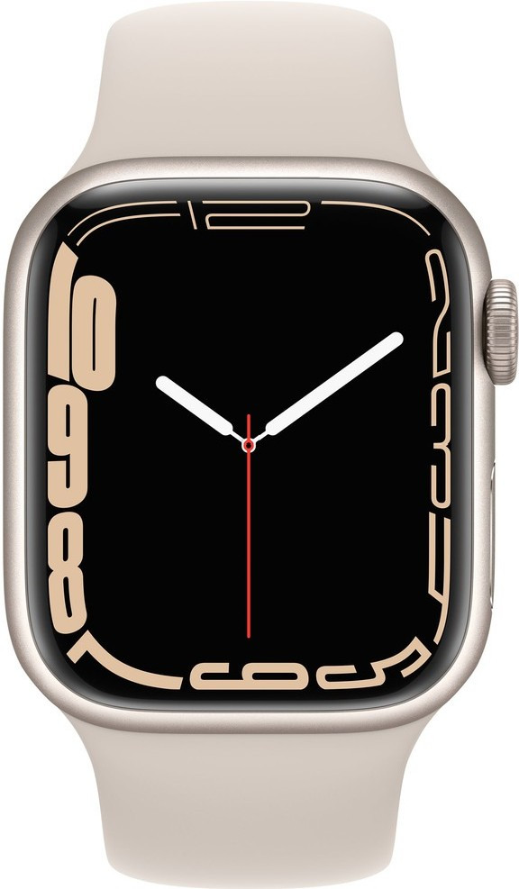 Смарт-часы Apple Watch Series 7 45 мм starlight - фото 2 - id-p106184640
