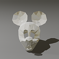 Маска "Mickey Mouse" серебряный