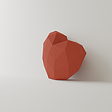 Интерьерная миниатюра "Сердце" красное, фото 5