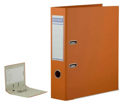 Папка-регистратор KUVERT А4, ширина корешка 72 мм, оранжевая - фото 1 - id-p106185192