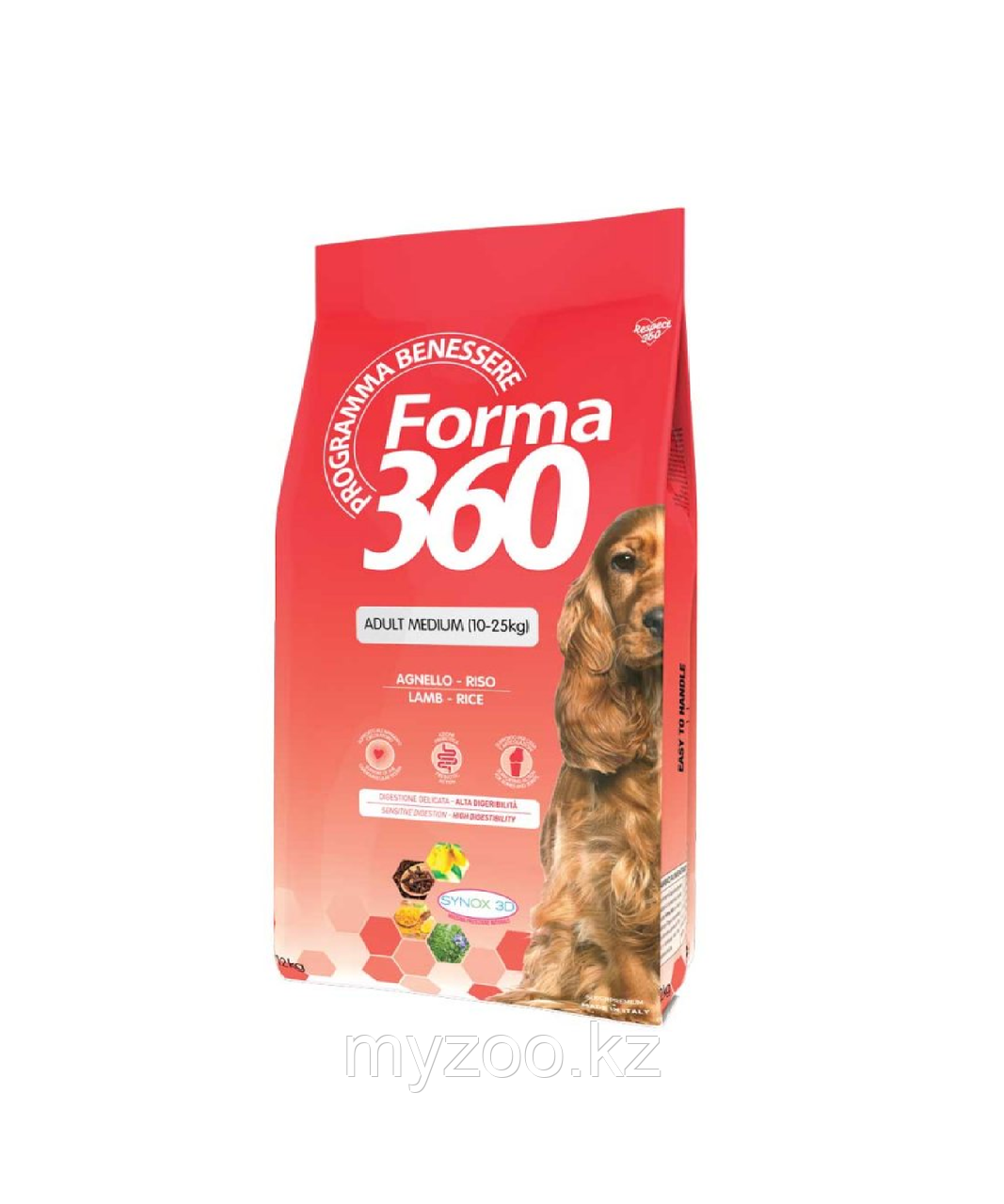 Forma 360  Medium  Adult для собак средних пород,ягненок/рис,12кг