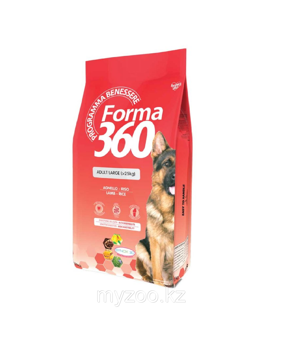 Forma 360 Maxi/Large для собак крупных пород,ягненок/рис,12кг