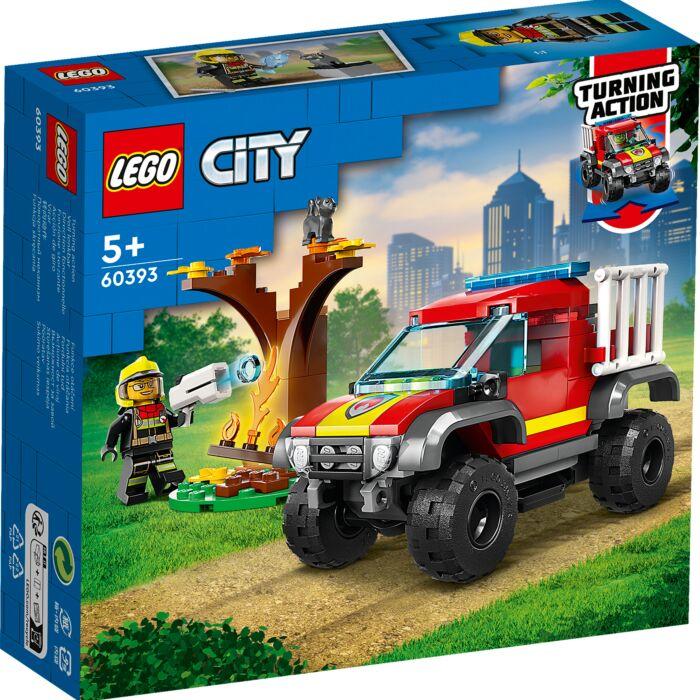 LEGO City 60393 Пожарная машина 4x4, конструктор ЛЕГО - фото 1 - id-p106195427