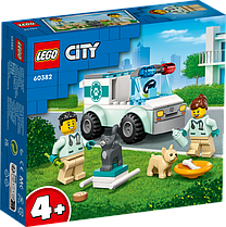 LEGO City 60382  Спасательный фургон ветеринара, конструктор ЛЕГО