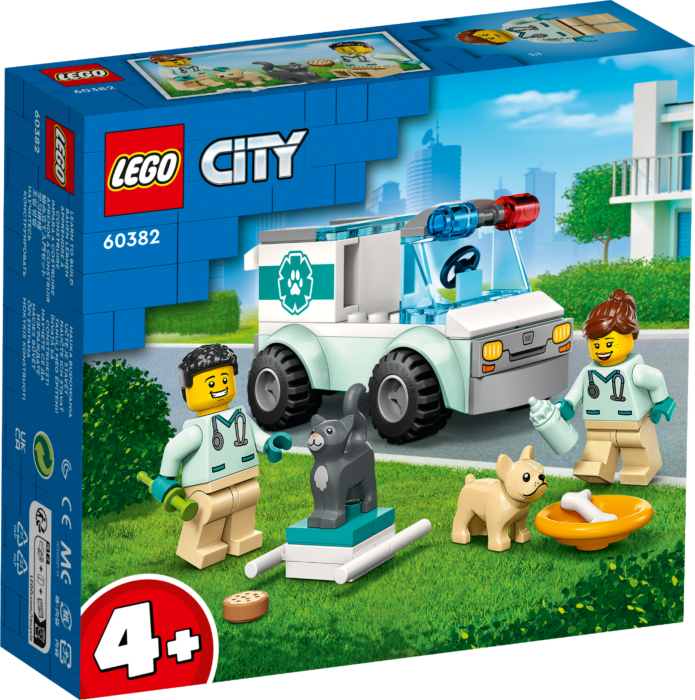 LEGO City 60382 Спасательный фургон ветеринара, конструктор ЛЕГО - фото 1 - id-p106195730