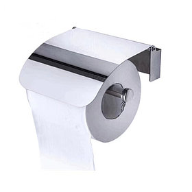 Туалетный бумагодержатель с крышкой, хром 09