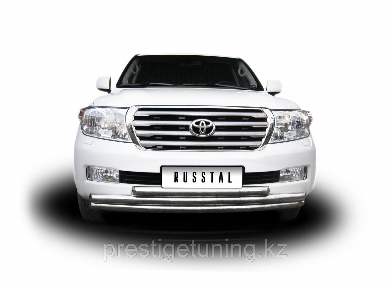 Защита переднего бампера d63/63/63 Toyota Land Cruiser 200 2008-11, фото 1